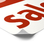 Krachtig 20% korting op verkoopbord - poster voor (Hoek)