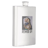 Krachtig aan! Grappige Cartoon Sloth die videogame Flacon (Rechts)