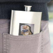 Krachtig aan! Grappige Cartoon Sloth die videogame Flacon (Voorbeeld)