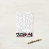 Krachtig babypatroon post-it® notes (Op bureau)