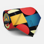 Krachtig Bauhaus Geometrisch Stropdas (Opgerold)