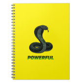 Krachtig Cobra Spiraal Notebook – Kracht & Focus Notitieboek (Voorkant)