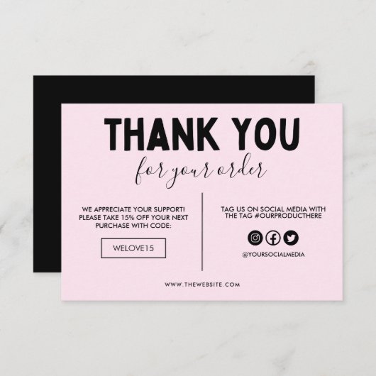 Krachtig Dank u wel Media invoegen (Voorkant / Achterkant)