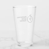 Krachtig Drink denken Glas (Achterkant)