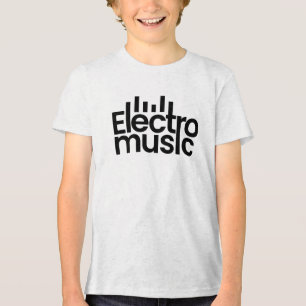 Krachtig en minimaal Electro-muzieklogo Tri-Blend Shirt