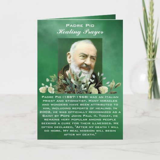 Krachtig Gebed voor de Zieke Healing Kaart (Voorkant)