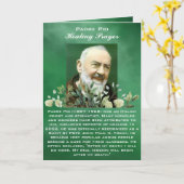 Krachtig Gebed voor de Zieke Healing Kaart (Gele Bloem)