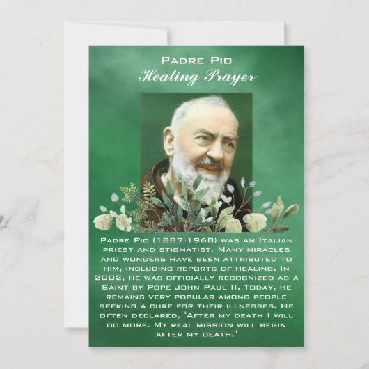 Krachtig Gebed voor de Zieke Healing Kaart (Voorkant)