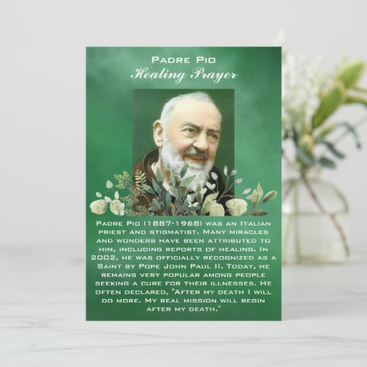 Krachtig Gebed voor de Zieke Healing Kaart (Staand voorkant)