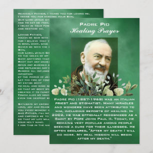 Krachtig Gebed voor de Zieke Healing Kaart