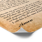 Krachtig gebeden voor het genezen door Padre Pio Poster (Hoek)