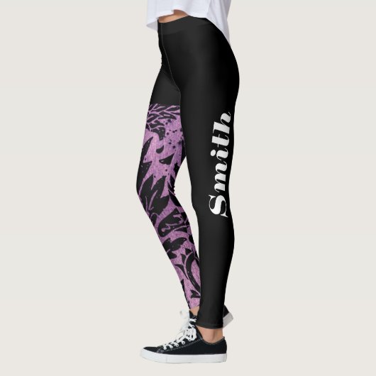  Krachtig gegolfd Mandala naadloos werkstation  Leggings (Links)