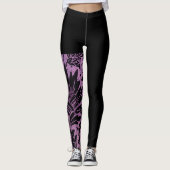  Krachtig gegolfd Mandala naadloos werkstation  Leggings (Voorkant)