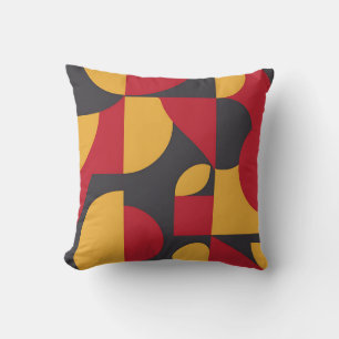 Krachtig geometrisch patroon uit het midden van de kussen