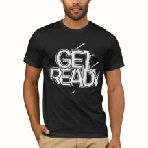 Krachtig “Get Ready” Grunge Gym T-shirt Ontwerp