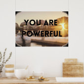 "Krachtig" Inspirerend Wall Art Poster (Keuken)