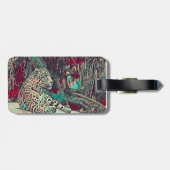 Krachtig Jaguar Monogram Bagagelabel (Achterkant horizontaal)