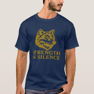 krachtig "Kracht in Stilte" wolf T-shirt