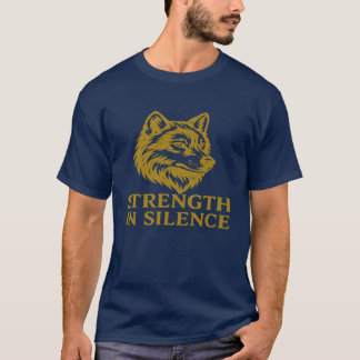 krachtig "Kracht in Stilte" wolf T-shirt