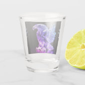 Krachtig kristallen adelaar icoon, shot glas (Achterkant)