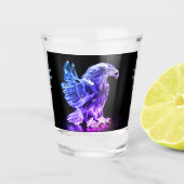 Krachtig kristallen adelaar icoon, shot glas (Voorkant)