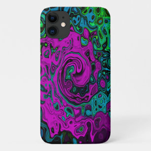 Krachtig Magenta Abstract Groovy Vloeibaar Kunst W Case-Mate iPhone Case