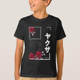 Krachtig met bloemen - Japans stedenstijlontwerp v T-shirt