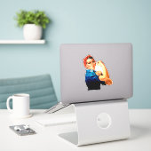 Krachtig met elke Flex -  Sticker (Laptop op bureau)