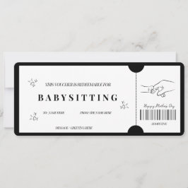 Krachtig Minimalistisch Babysitbewijs Kaart