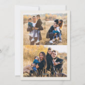 Krachtig Minimalistische Foto Vreugde Feestdagenkaart (Achterkant)