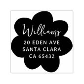 Krachtig modern madeliefje retouradres  zelfinktende stempel (Design)