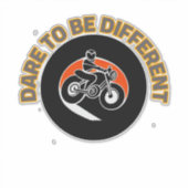 Krachtig motorfietsontwerp sticker (Voorkant)