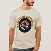 Krachtig motorfietsontwerp t-shirt (Voorkant)