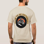 Krachtig motorfietsontwerp t-shirt (Achterkant)