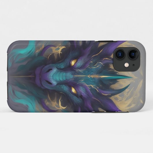 Krachtig Mythisch Drakenhoofd Case-Mate iPhone Case (Achterkant (horizontaal))