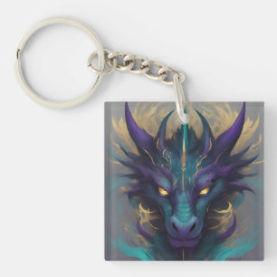 Krachtig Mythisch Drakenhoofd Sleutelhanger