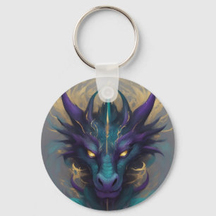 Krachtig Mythisch Drakenhoofd Sleutelhanger