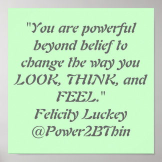 Krachtig naast geloof poster