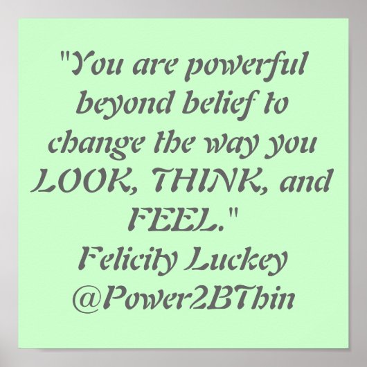 Krachtig naast geloof poster (Voorkant)