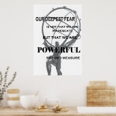 Krachtig naast maatstaf poster (Keuken)