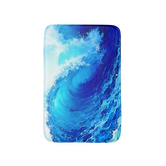 Krachtig ontwerp van de oceaangolfstoot badmat (Voorkant Verticaal)