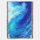 Krachtig ontwerp van de oceaangolfstoot deken (Voorkant Verticaal)