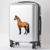 Krachtig Paard Sticker (Koffer)