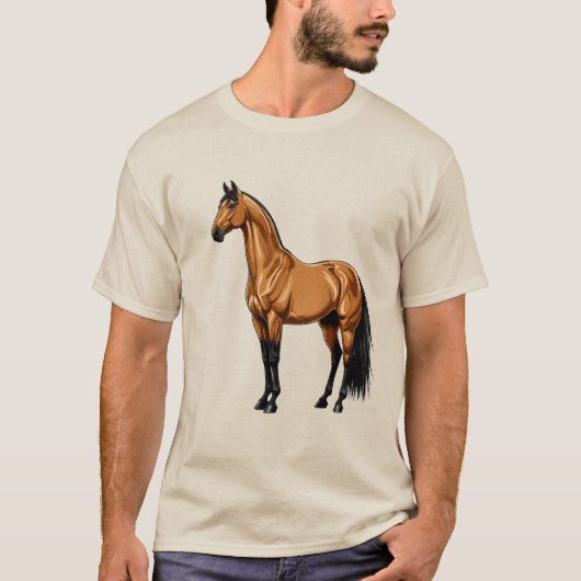 Krachtig Paard T-shirt (Voorkant)