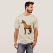 Krachtig Paard T-shirt (Voorkant volledig)