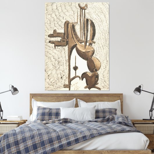 Krachtig personage canvas afdruk (Insitu (Slaapkamer))