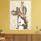 Krachtig personage canvas afdruk (Insitu (Woonkamer))