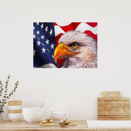 Krachtig Poster Bald Eagle (Keuken)