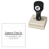 Krachtig professioneel serif retouradresstempel rubberstempel (Gestempeld)