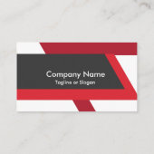 Krachtig rood en zwart visitekaartje (Achterkant)